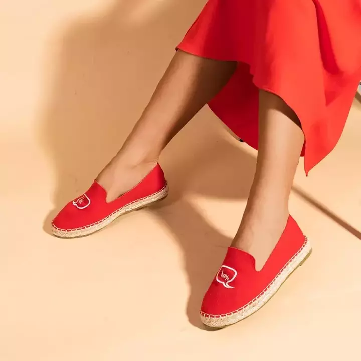 OUTLET Еспадрільї червоні жіночі Bahia - Взуття