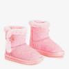 Рожеві дитячі зимові чоботи з хутром Xiala - Взуття