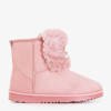 Рожеві жіночі снігові черевики з прикрасами Iracema - Взуття