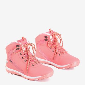 Рожеві жіночі утеплені снігові чоботи від Alfredia - туфлі