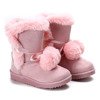 Рожеві зимові чоботи з помпонами Bobo - Взуття