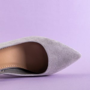 Сірі жіночі туфлі на підборах Panella