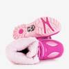 Снігові черевики фуксії для дівчат з принтом Gilma - Взуття
