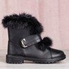 Снігові чоботи з хутра Вісконсін з чорного хутра - взуття