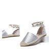 Срібні еспадрилі зі шпильками Chita - Взуття 1