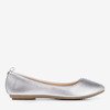 Срібні жіночі балетки з еко - шкіри Nastis - Взуття 1