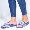 Темно-сині тапочки Seganea з білими смугами - Взуття