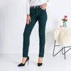 Темно-зелені жіночі штани з ременем - Штани