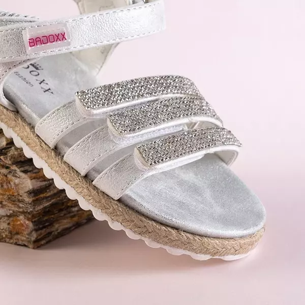 ВИХІД Срібні дитячі босоніжки з фіанітами Ilumun - Взуття