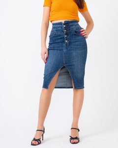 Жіноча джинсова спідниця довжиною до колін - Одяг