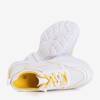 Жіноче біле спортивне взуття з жовтими вставками Adira - Взуття