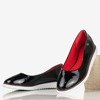 Жіночі балерини з чорного та червоного лаку Mersbels - Взуття