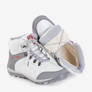 Жіночі білі черевики зі сніжинками Flakes  - Взуття