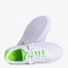 Жіночі білі кросівки із зеленими вставками від Xandra - Взуття