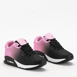 Жіночі кросівки в рожево-чорному кольорі Tigerisa