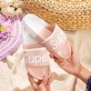 Жіночі рожеві тапочки з написом Super - Взуття