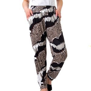 Жіночі штани з леопардовим принтом PLUS SIZE