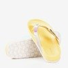 Жовті шльопанці з пряжкою Manila - Взуття 1